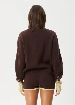 Sets & Co-Ords|Outerwear<Afends Set Fire  - Knit Jumper Coffee