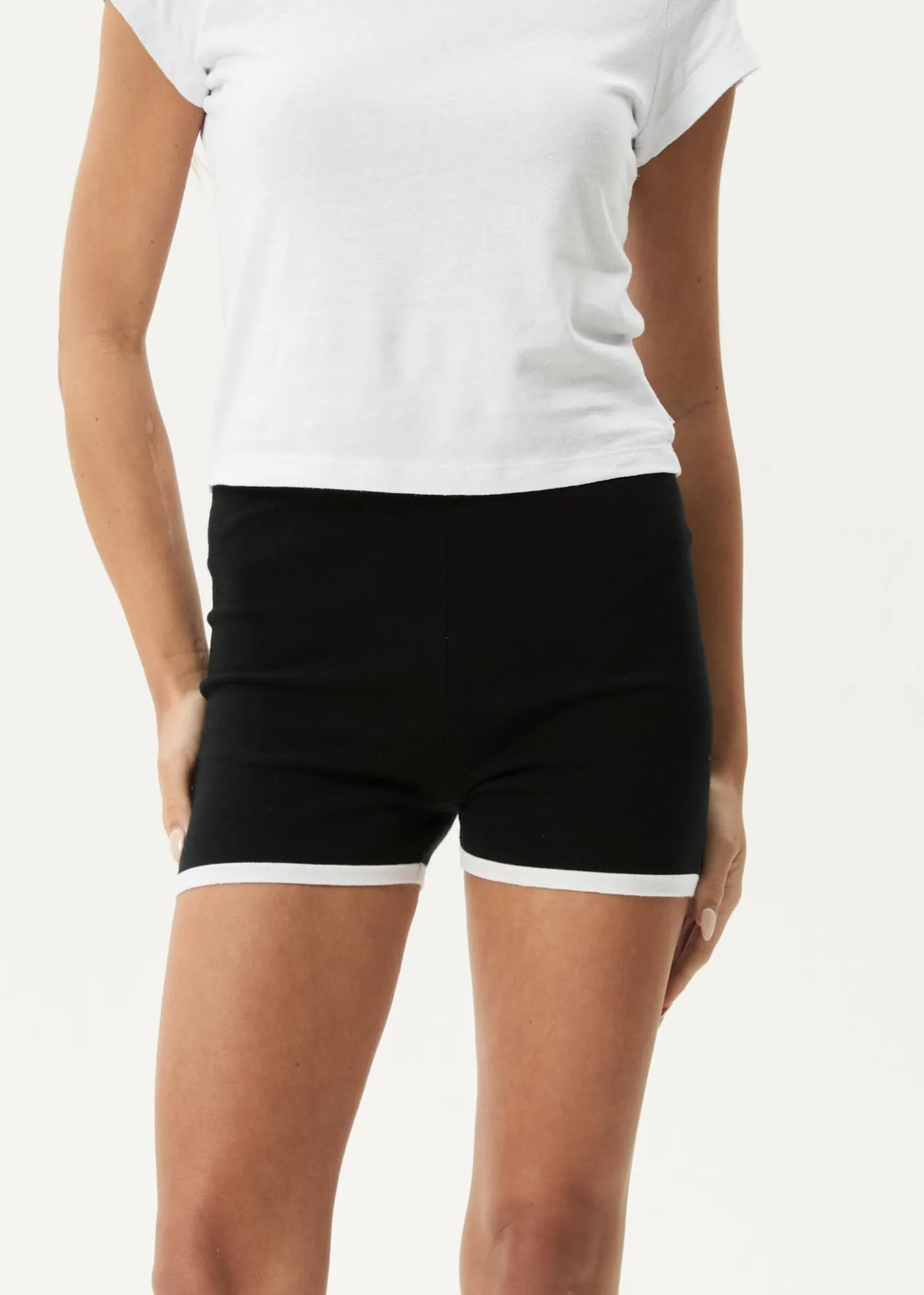 Sets & Co-Ords|Shorts<Afends Set Fire - Knit Short Black / White