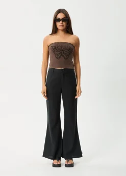Sleeveless<Afends Set Fire  - Rib Tube Top Coffee