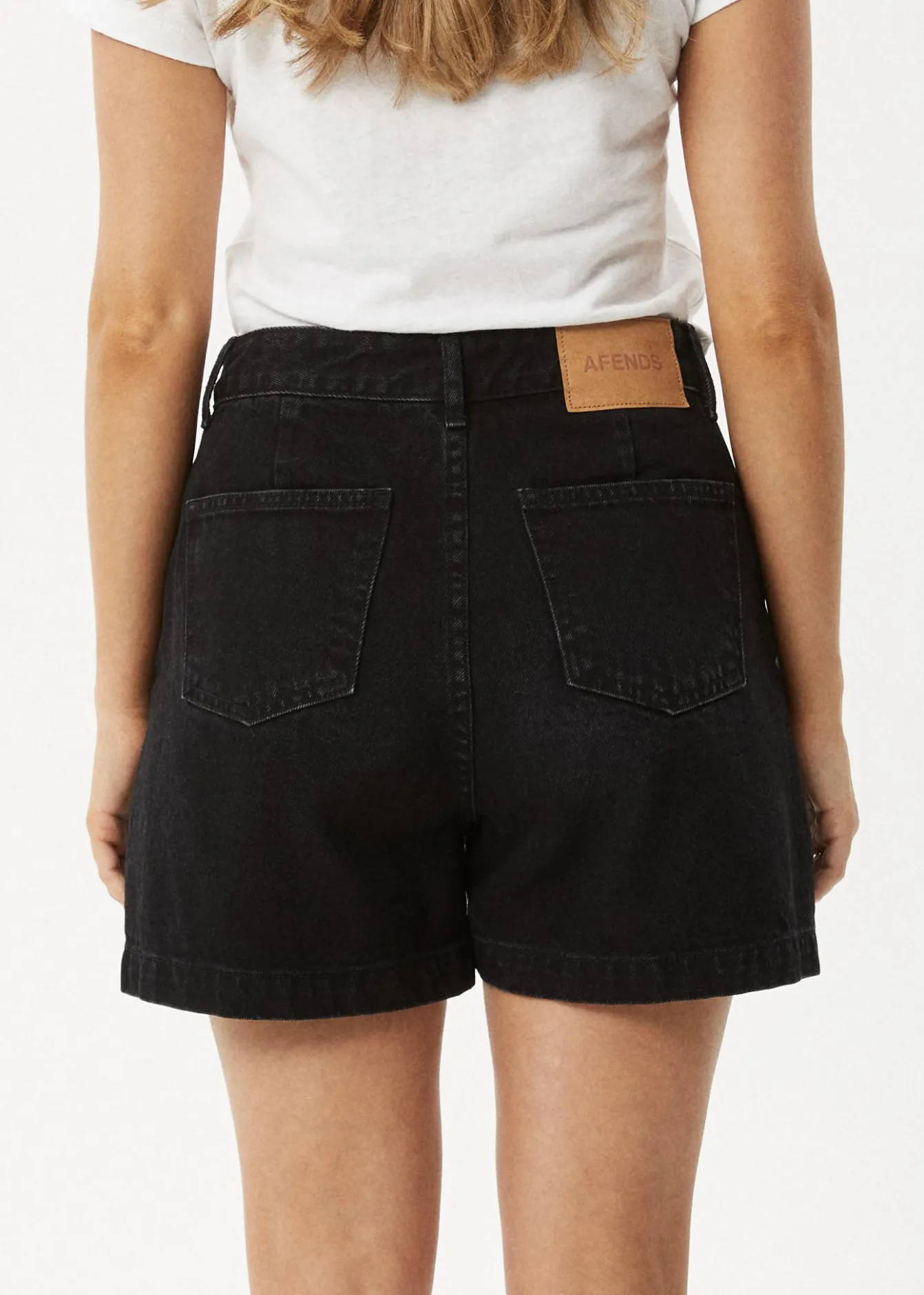 Shorts|Essentials<Afends Seventy Threes - Denim Short Washed Black