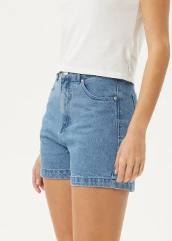 Shorts|Essentials<Afends Seventy Threes  - Denim Short Stone Blue