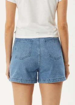 Shorts|Essentials<Afends Seventy Threes  - Denim Short Stone Blue