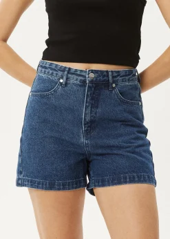 Shorts|Essentials<Afends Seventy Threes  - Denim Short Authentic Blue