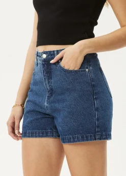 Shorts|Essentials<Afends Seventy Threes  - Denim Short Authentic Blue