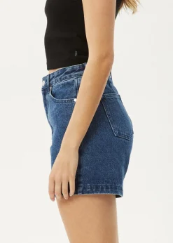 Shorts|Essentials<Afends Seventy Threes  - Denim Short Authentic Blue