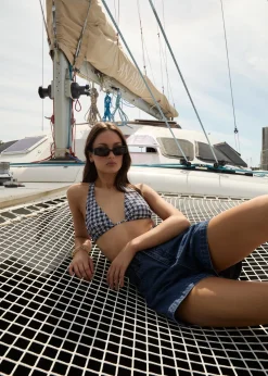 Shorts|Essentials<Afends Seventy Threes  - Denim Short Authentic Blue