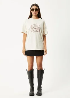 Tees & Shirts<Afends Shapes  -  Oversized Tee Moonbeam
