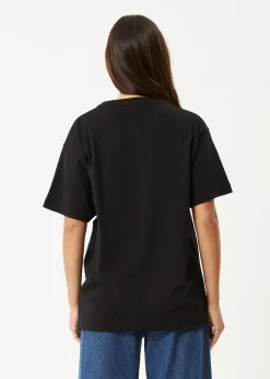 Tees & Shirts<Afends Shapes  -  Oversized Tee Black