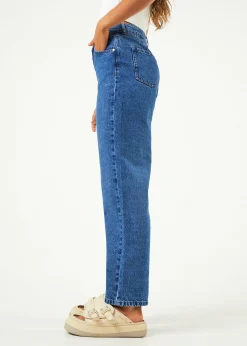 Jeans<Afends Shelby  - Denim Wide Leg Jean Long Authentic Blue
