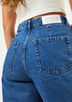 Jeans<Afends Shelby  - Denim Wide Leg Jean Long Authentic Blue