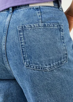 Jeans<Afends Shelby  - Denim Wide Leg Jean Long Worn Blue
