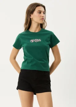 Tees & Shirts<Afends Shield  - Baby Tee Hunter Green