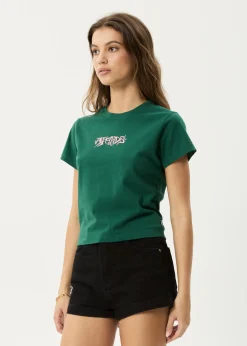Tees & Shirts<Afends Shield  - Baby Tee Hunter Green