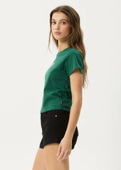 Tees & Shirts<Afends Shield  - Baby Tee Hunter Green