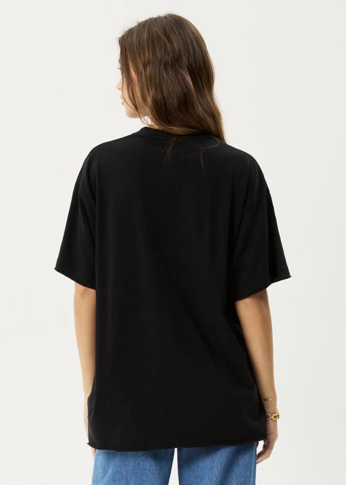 Tees & Shirts<Afends Shield Maiden - Oversized Tee Black