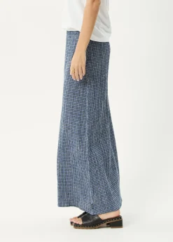 Skirts<Afends Shipwreck  - Seersucker Maxi Skirt Marlin