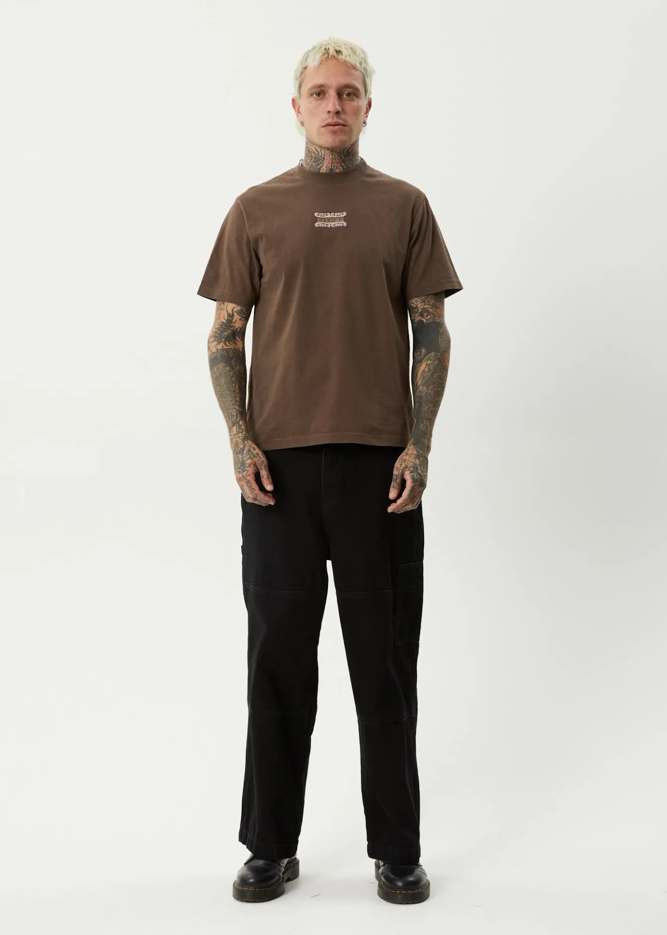T-Shirts<Afends Sixsixsix - Retro Tee Coffee