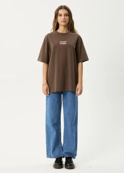 T-Shirts<Afends Sixsixsix - Retro Tee Coffee