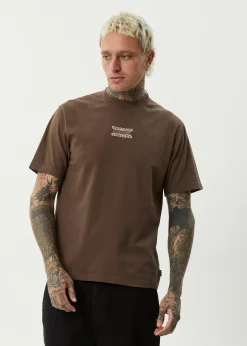 T-Shirts<Afends Sixsixsix - Retro Tee Coffee