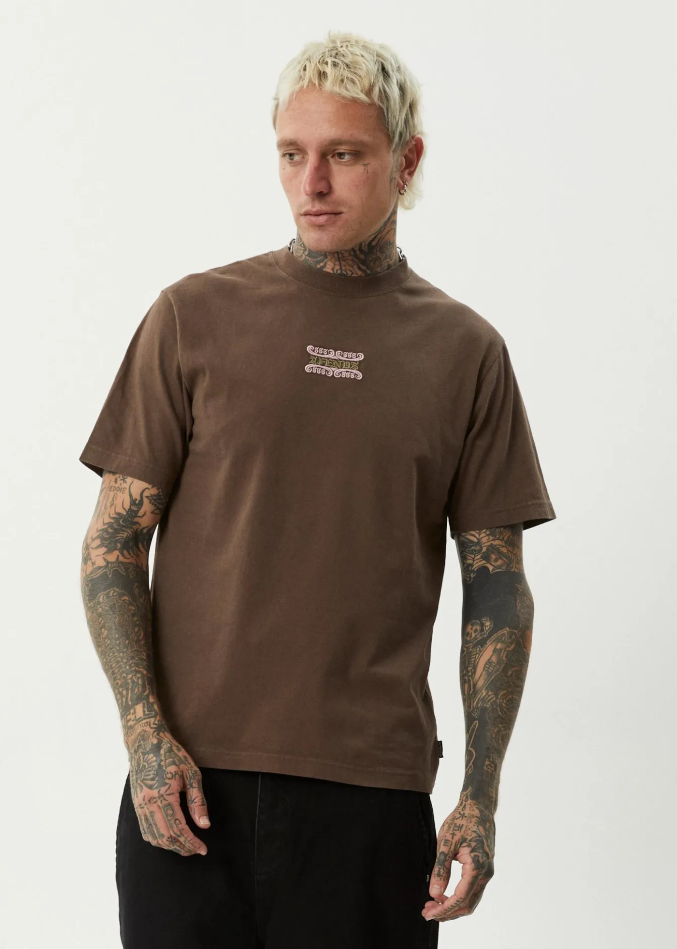 T-Shirts<Afends Sixsixsix - Retro Tee Coffee