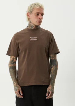 T-Shirts<Afends Sixsixsix - Retro Tee Coffee