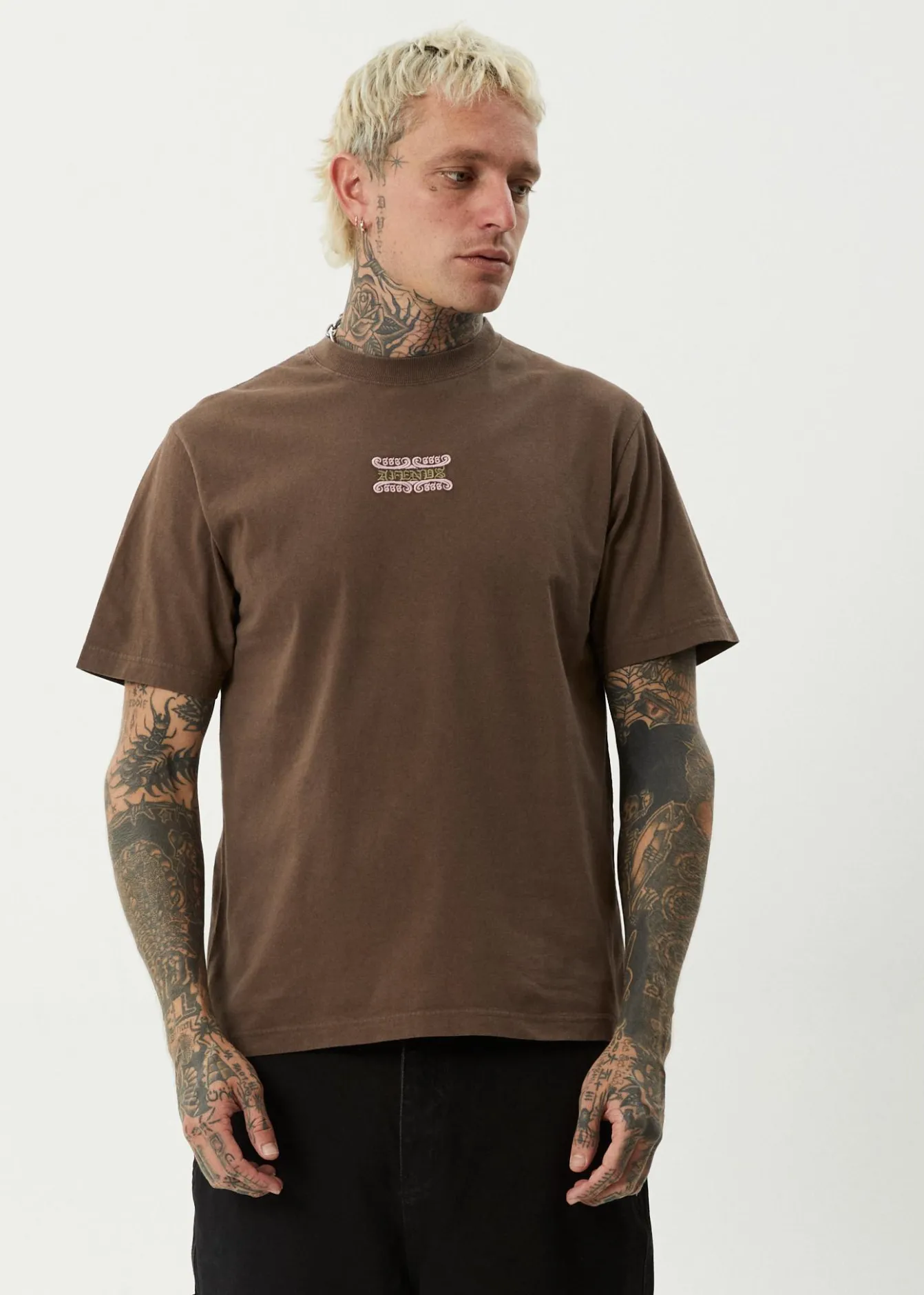 T-Shirts<Afends Sixsixsix - Retro Tee Coffee