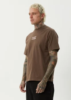 T-Shirts<Afends Sixsixsix - Retro Tee Coffee