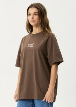 T-Shirts<Afends Sixsixsix - Retro Tee Coffee