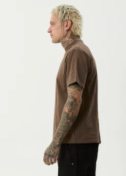 T-Shirts<Afends Sixsixsix - Retro Tee Coffee