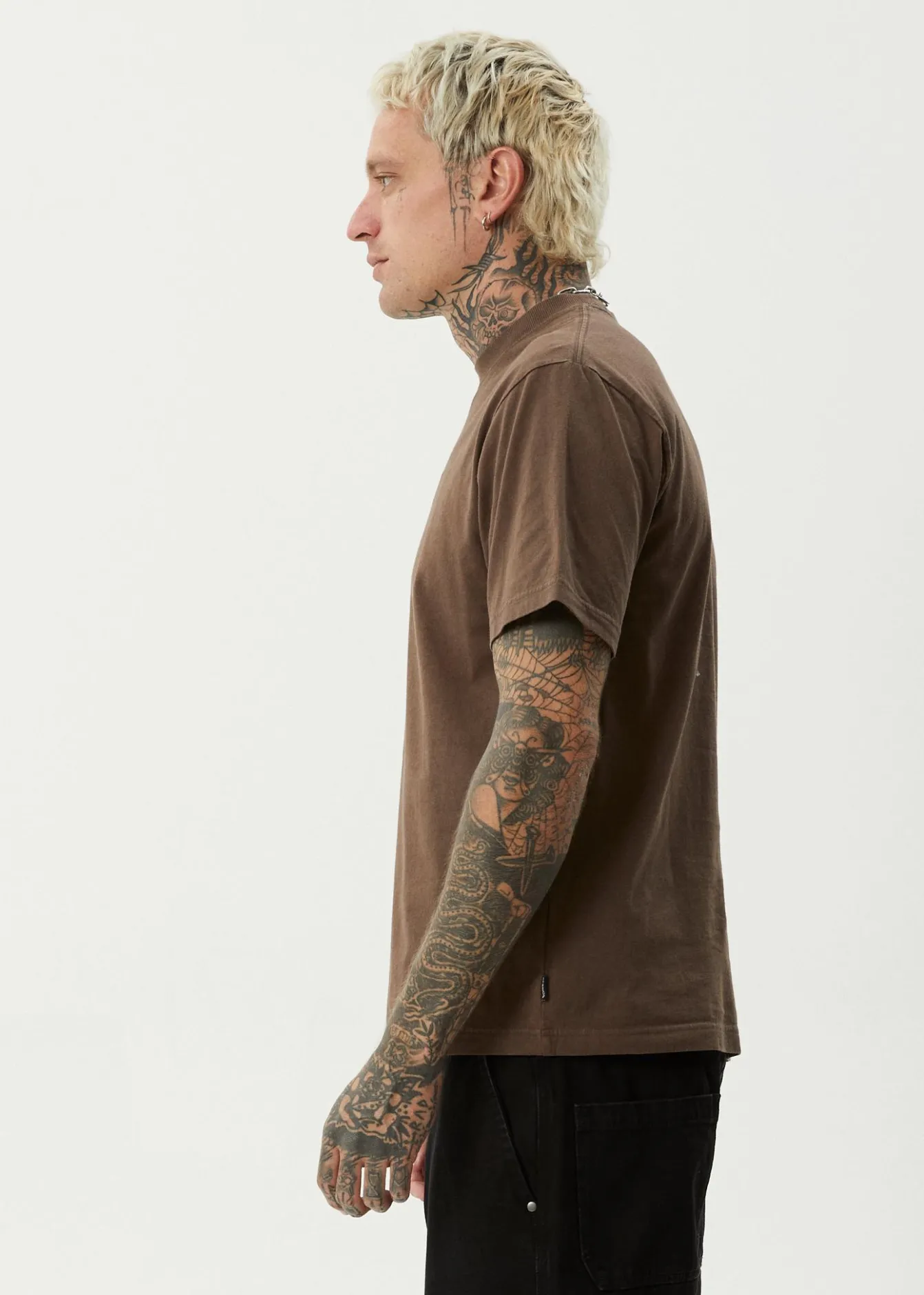 T-Shirts<Afends Sixsixsix - Retro Tee Coffee