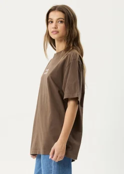 T-Shirts<Afends Sixsixsix - Retro Tee Coffee