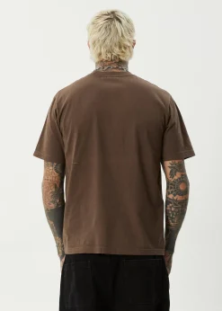 T-Shirts<Afends Sixsixsix - Retro Tee Coffee