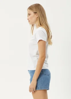 Tees & Shirts<Afends Sky High  - Regular Tee White