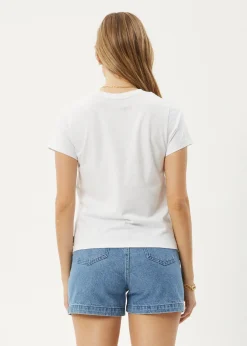 Tees & Shirts<Afends Sky High  - Regular Tee White