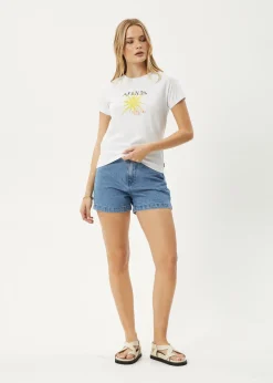 Tees & Shirts<Afends Sky High  - Regular Tee White