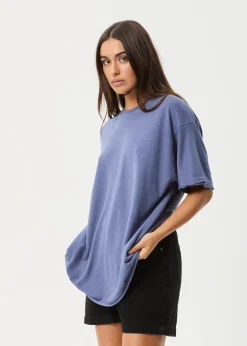 Tees & Shirts|Essentials<Afends Slay  - Oversized Tee Washed Marlin