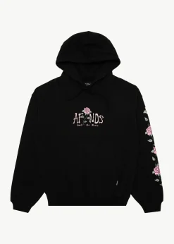 Sweaters & Hoodies<Afends Smell The Roses  - Boxy Hoodie Black