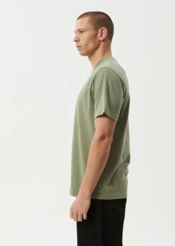 T-Shirts<Afends Smell The Roses  - Retro Tee Oil Green