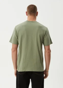 T-Shirts<Afends Smell The Roses  - Retro Tee Oil Green