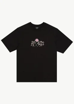 T-Shirts<Afends Smell The Roses  - Retro Tee Black