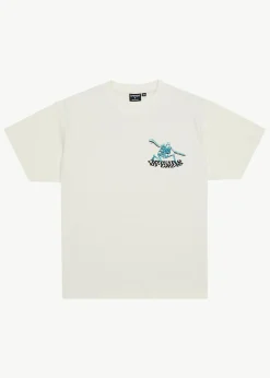 T-Shirts<Afends Smiling Assassin  - Boxy Tee Limestone