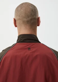 Jackets|Outerwear<Afends Spicy  - Sports Spray Jacket Burgundy