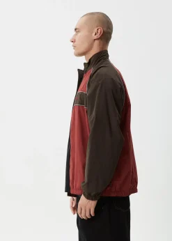 Jackets|Outerwear<Afends Spicy  - Sports Spray Jacket Burgundy
