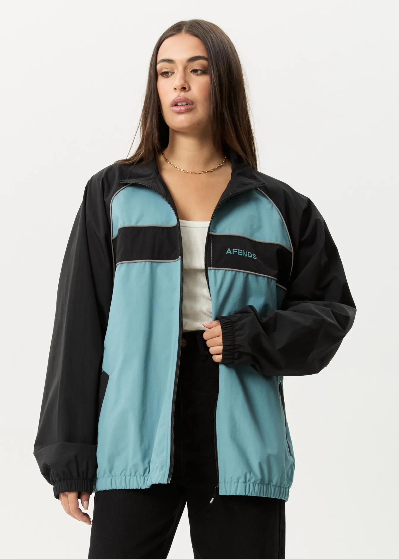 Jackets|Outerwear<Afends Spicy - Sports Spray Jacket Ocean Spray