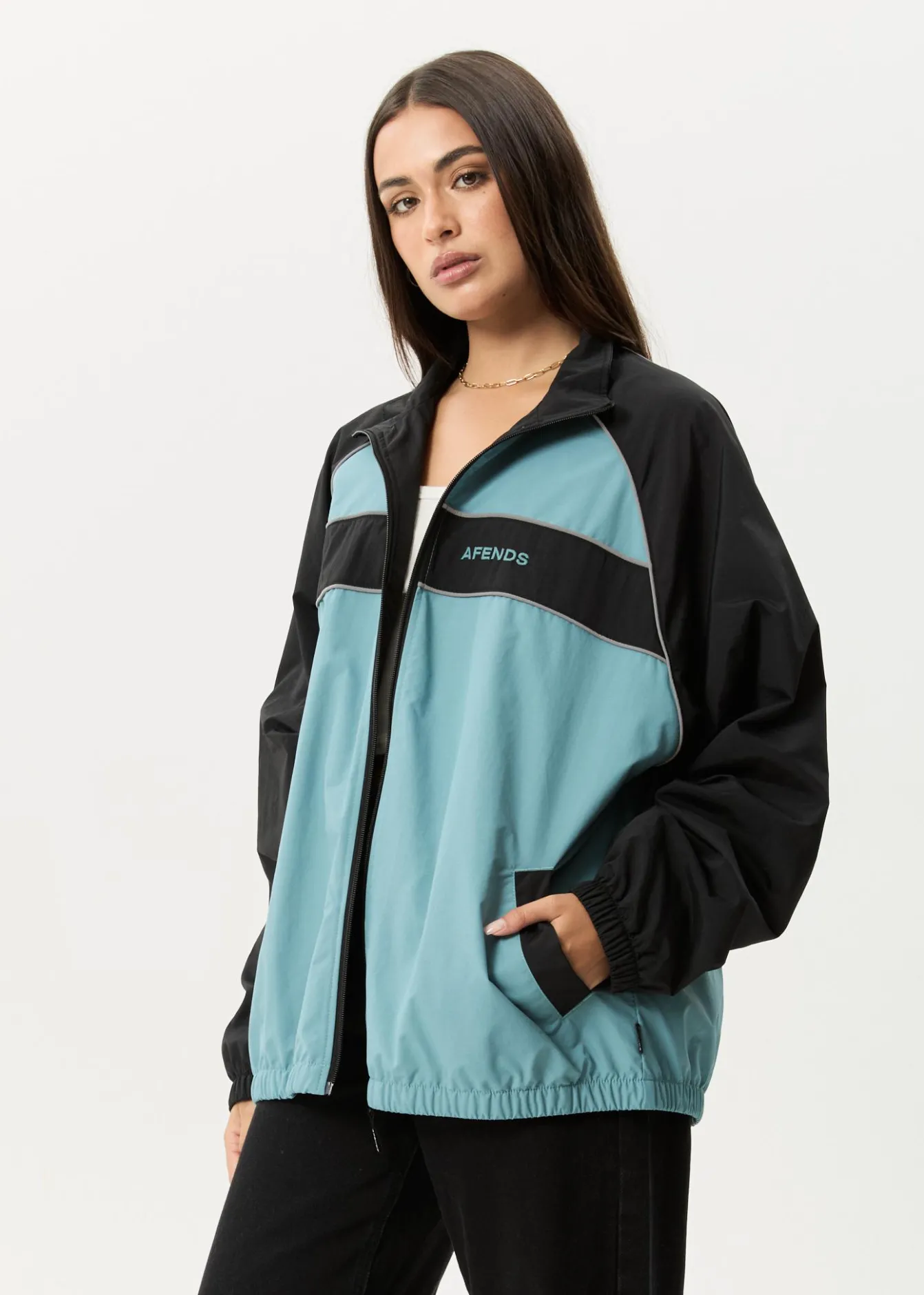 Jackets|Outerwear<Afends Spicy - Sports Spray Jacket Ocean Spray