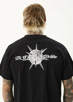 T-Shirts<Afends Spiked  - Heavyweight Boxy Tee Black