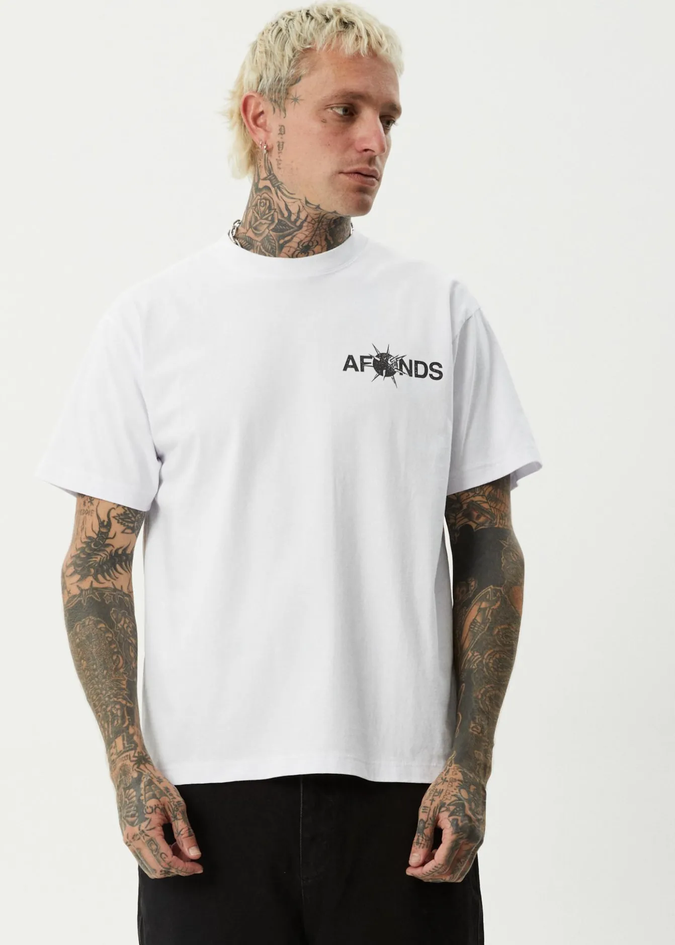 T-Shirts<Afends Spiked - Heavyweight Boxy Tee White