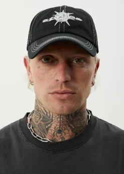 Accessories|Accessories<Afends Spiked  - Six Panel Cap Black