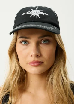 Accessories|Accessories<Afends Spiked  - Six Panel Cap Black
