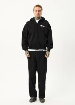 Sweaters & Hoodies<Afends Spiked  - Zip Hood Black